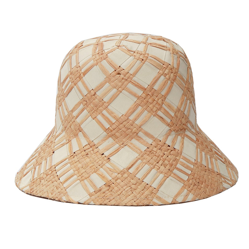 bucket hat straw white option