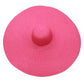 Large sun hat laying flat in pink