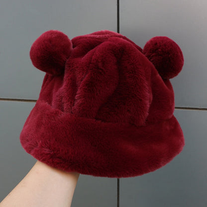 bear hat in red