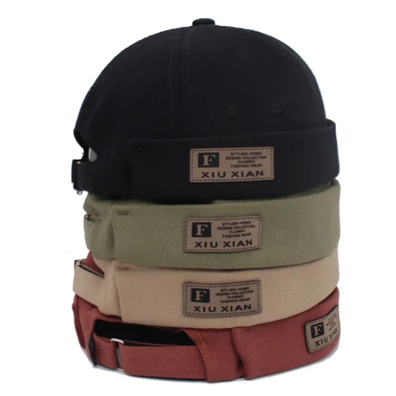 Docker Hat with Red, Green, Tan and Black Options