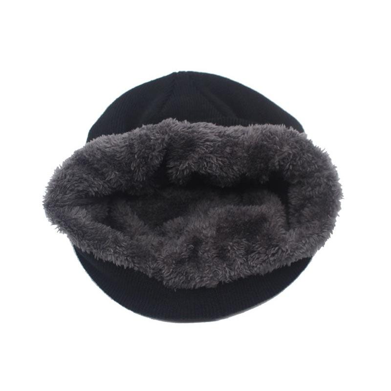 Winter Beanie Hat  showing bottom of hat 