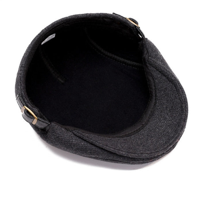Quality Wool Short Brim Newsboy Beret Hat