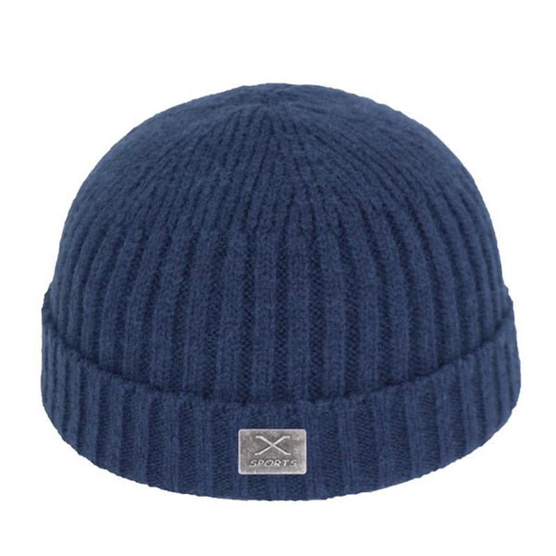 fishermans beanie in navy 