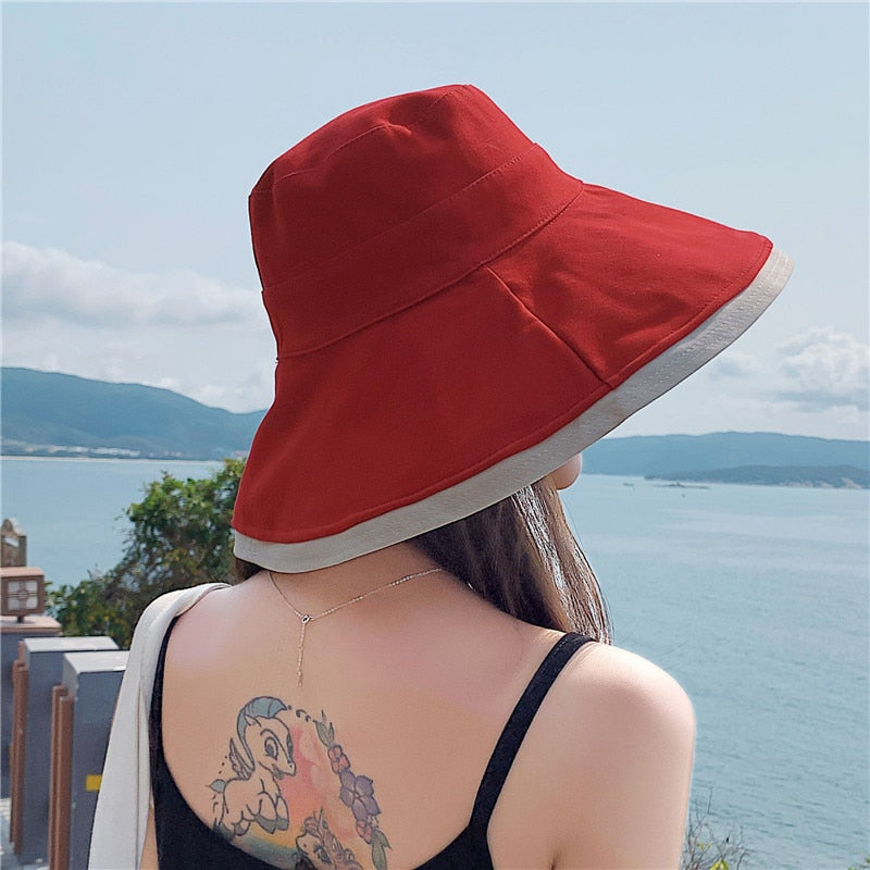 Foldable Cloth Color Bucket Hat