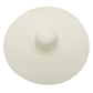 Large sun hat laying flat in off white 