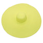 Large sun hat laying flat in green and yellow