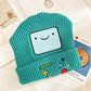 video game beanie in turquoise 