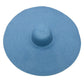 Large sun hat laying flat in in light blue