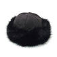 ushanka hat in black