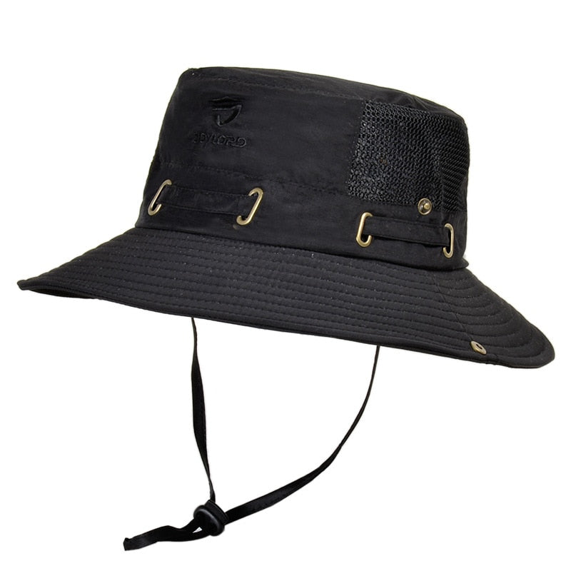 Classic Outdoor Bucket Hat with Breathable Mesh