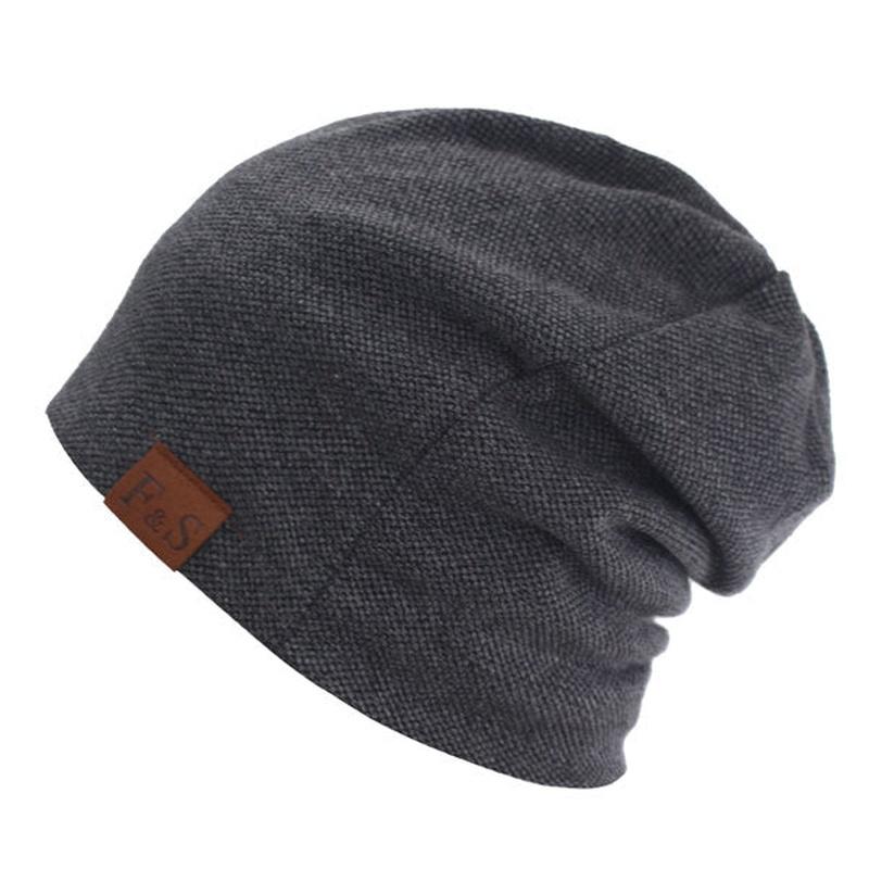 slouch beanie in dark gray