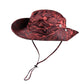 camo bucket hat in red