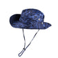 camo bucket hat in blue