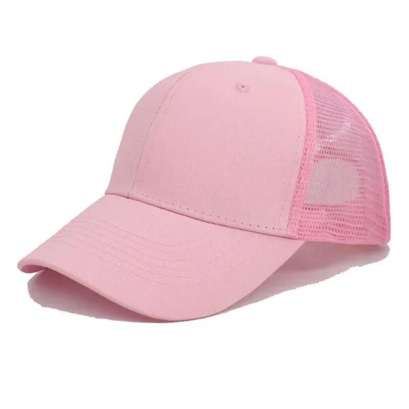 Womens Trucker Hat in light pink without a model