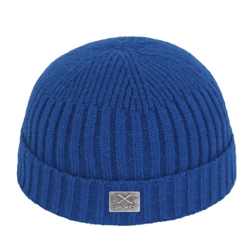 fishermans beanie in blue