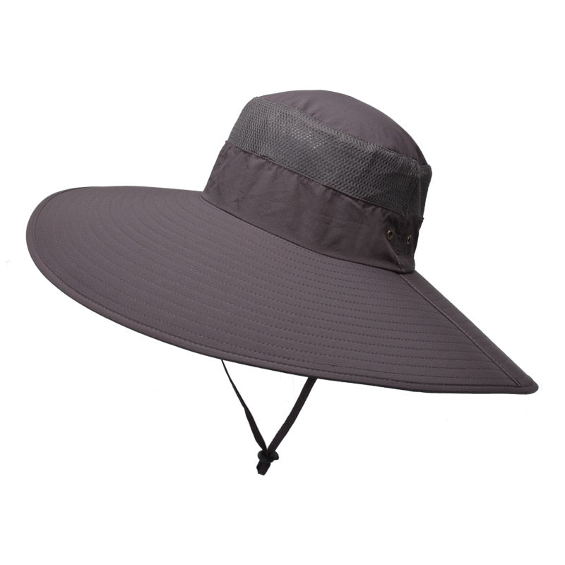 Oversized Waterproof Solid Color Outdoor Bucket Hat