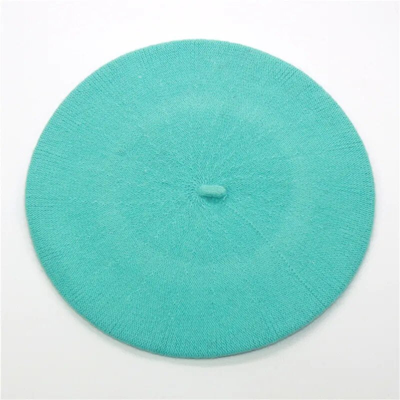 French Hat Beret in turquoise 