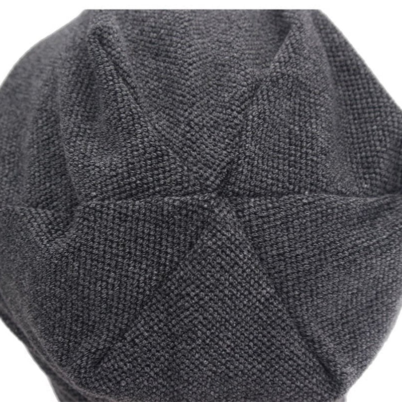 slouch beanie showing top of beanie