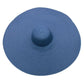 Large sun hat laying flat in dark blue