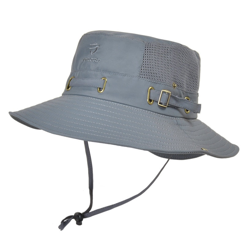 Classic Outdoor Bucket Hat with Breathable Mesh