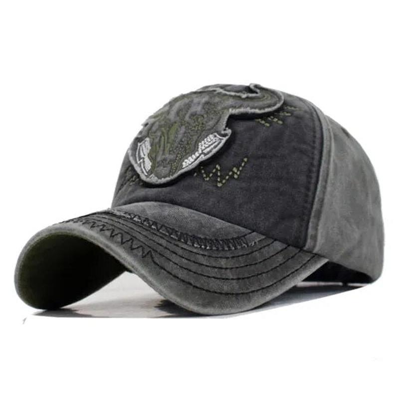 bull trucker hat in grey