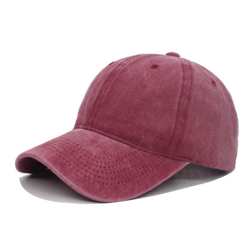 minimalist baseball cap in red