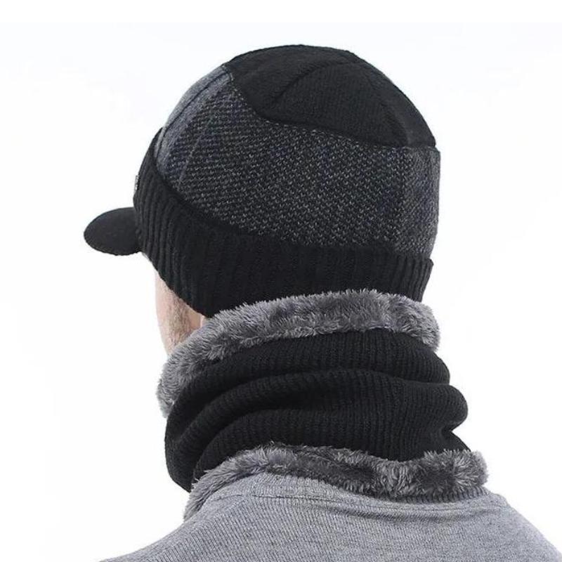 Beanie Brim Dual Color Sport Beanie Back View