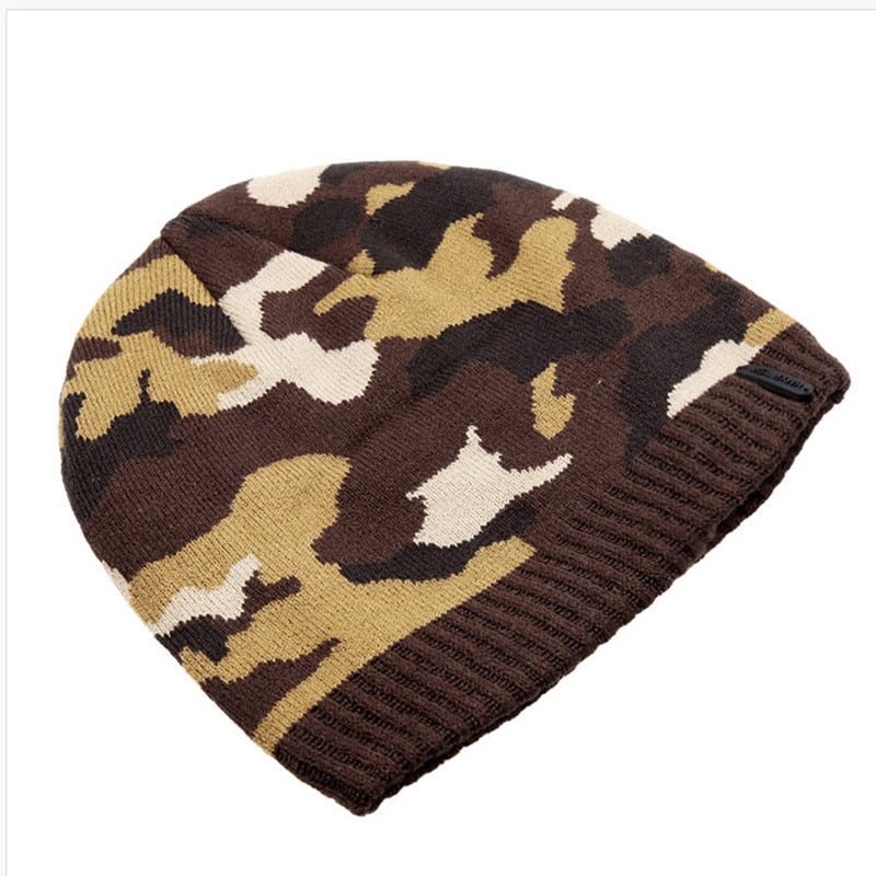 Camouflage Beanie in brown 