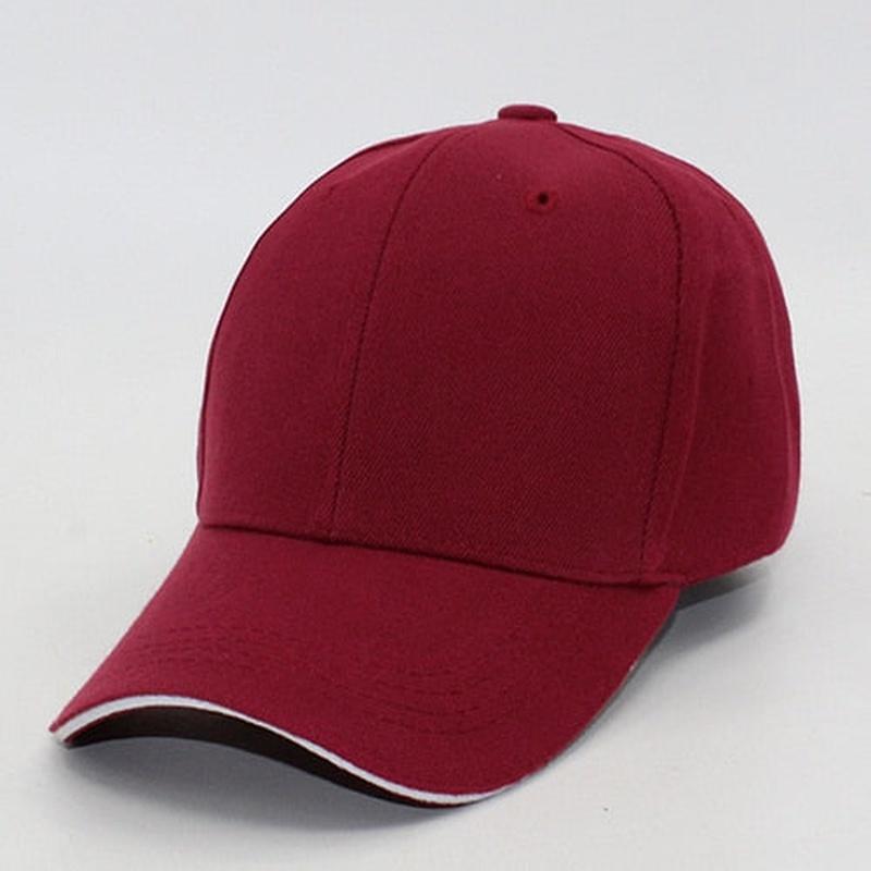 solid color hat in dark red 