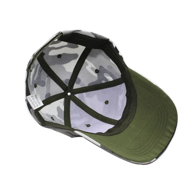 army baseball cap showing the inside of the cap
