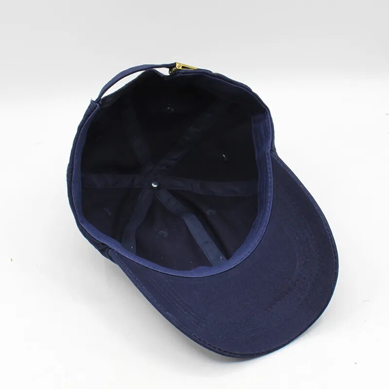 Plain Baseball Caps showing the inside of the hat