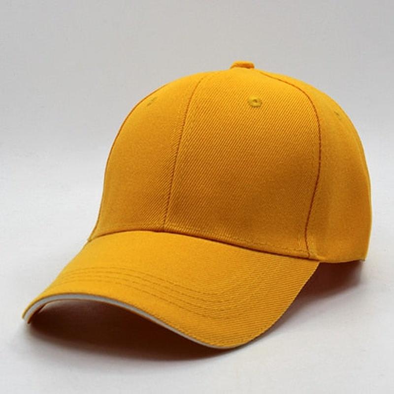 solid color hat in yellow