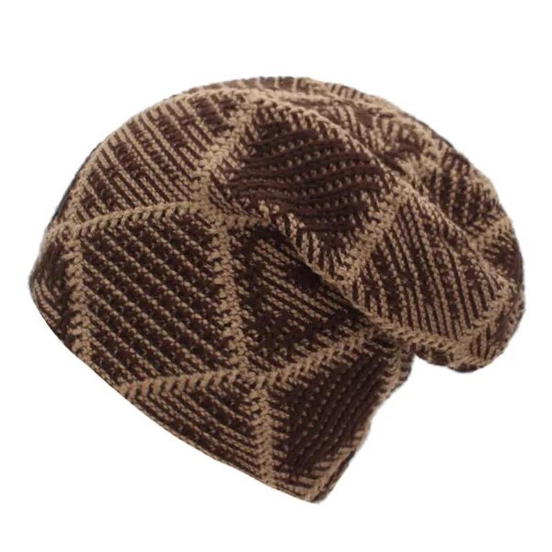 Argyle Beanie in brown