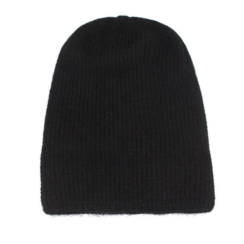 soft beanie in black