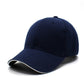 solid color hat in navy and white 