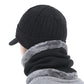 Beanie With Brim With Optional Matching Scarf Back