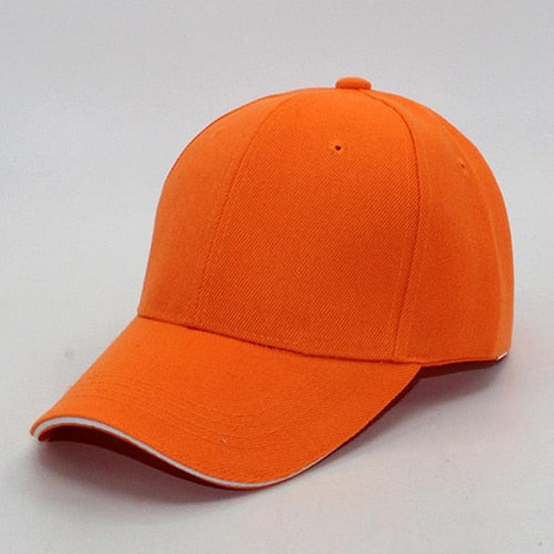 solid color hat in orange 