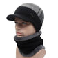 Beanie Brim Dual Color Sport Beanie Black And Brown Color