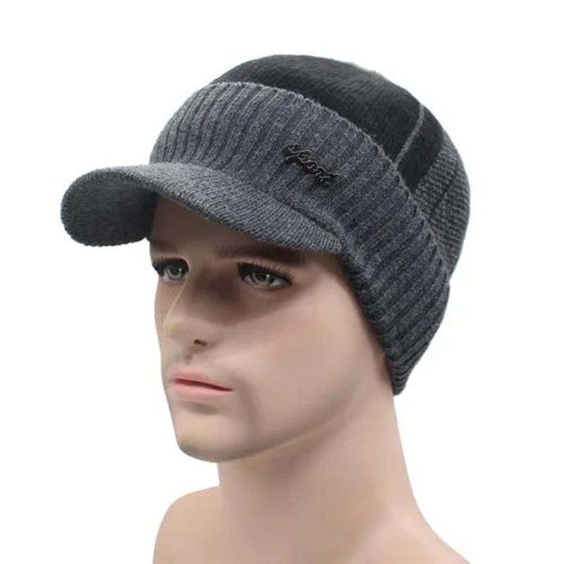 Beanie Brim Dual Color Sport Beanie Grey Color