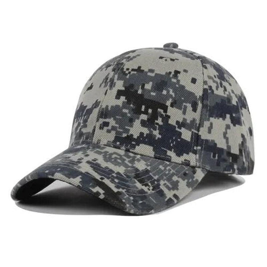 Camo Baseball Hat in grey