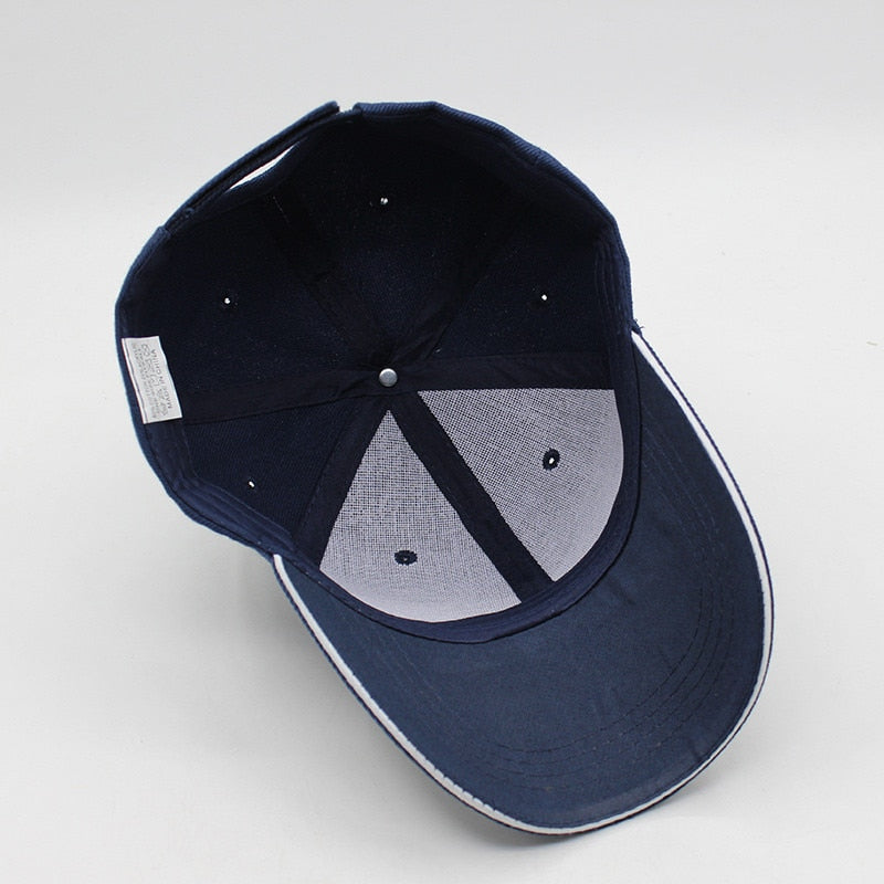solid color hat showing inside of hat 