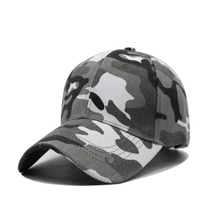army baseball cap Silver front view 