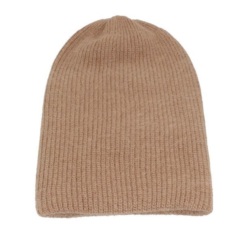 soft beanie in brown 