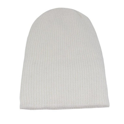 soft beanie in white 