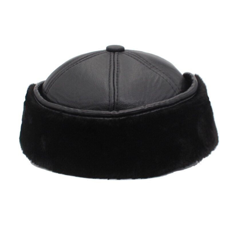 earflap cap showing backview 