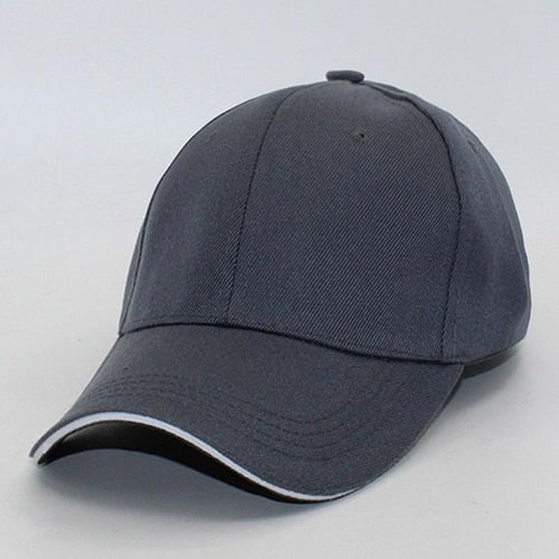 solid color hat in dark gray