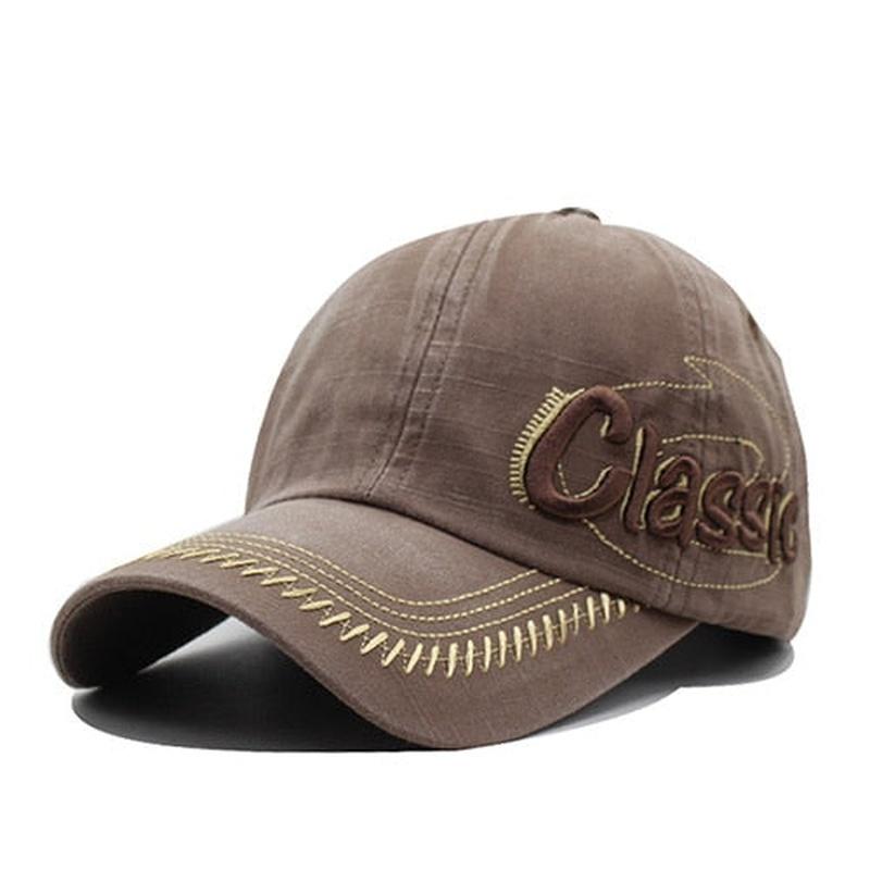 classic baseball cap in brown 