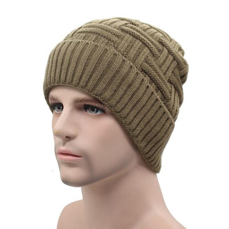 rib knit hat on stand in olive green