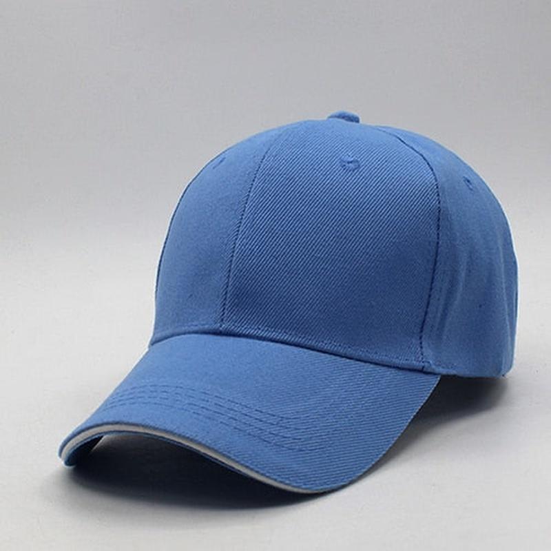 solid color hat in blue