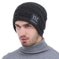 men slouchy beanie black 